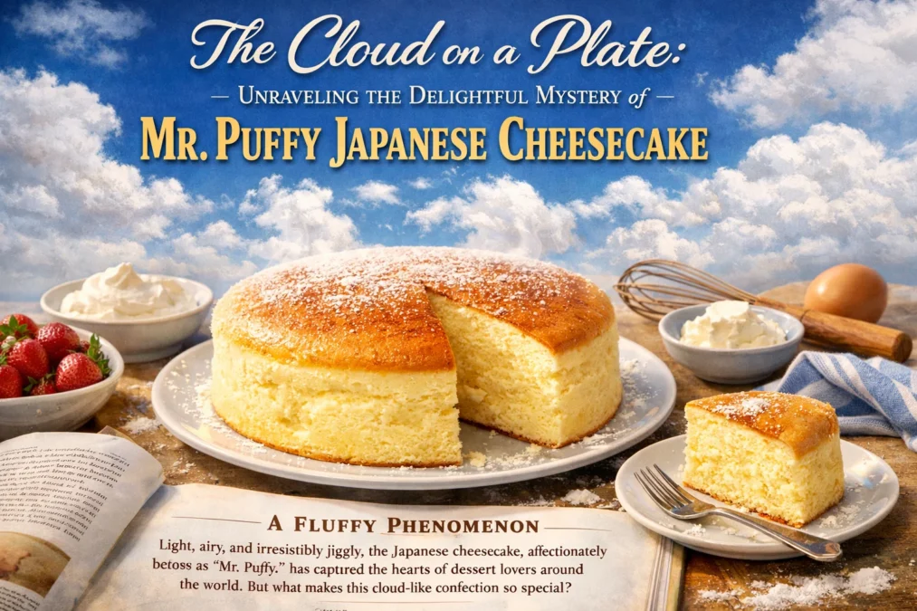 The Cloud on a Plate: Unraveling the Delightful Mystery of Mr. Puffy Japanese Cheesecake 1 Mr. Puffy Japanese Cheesecake