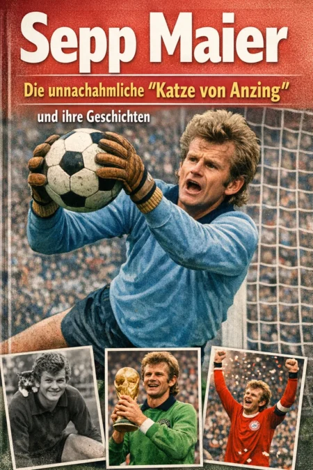Sepp Maier: Die unnachahmliche "Katze von Anzing" und ihre Geschichten 1 Soccer book cover featuring goalkeeper.