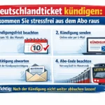 Deutschlandticket kündigen: So kommen Sie stressfrei aus dem Abo raus 5 Deutschlandticket kündigen